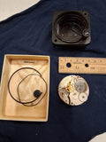 WWII Elgin AN-5743-1 8-Day Aircraft Cockpit Clock Movement 562 Parts Repair 1944