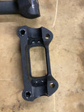 Black 4.5" Handlebar Risers Top Clamp Gauge Harley M8 Softail Street bob FXBB