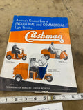 Cushman Motor 780 730 Truckster Dealer Pamphlet Brochure Vintage Electric Scoote