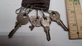 Vintage Steerhide Leather Key Case w Yale Chicago ILCO Briggs Stratton Keys