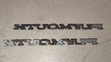 1968-1974 Plymouth Barracuda Duster Emblem Badge OEM Mopar 28591 Lot of 2