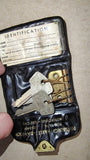 Vtg Pittsburgh Harley-Davidson Leather Key Case Holder Golf Cars 4-Hook