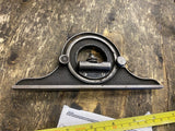 Vintage Starrett Protractor Head 420 PR-1224 7" Round Measuring Tools Machinist