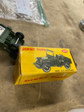 Dinky Toys Military Jeep 1:43 Scale Green WWII Model Original Box Vintage Minty!