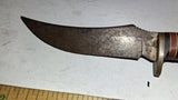 Vintage Western USA H40 Curved Skinner Knife Heavy Rust Patina Restoration Proje