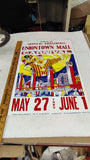 1960's Triangle Poster Co Uniontown Mall Carnival Poster Tropical Amusements