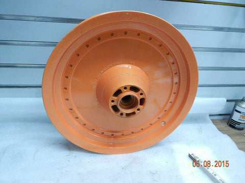 Custom Powdercoated Front Solid Disc Mag Wheel Harley Fatboy 00^ orange 3.00x16"