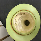 VINTAGE ANTIQUE LADY VASE BY ARTMARK HAND PAINTED GREEN