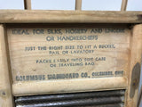 VINTAGE DUBL HANDI WASHBOARD COLUMBUS OHIO 17" ALL ORIGINAL TRAVEL LINGERIE WASH