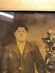 Vintage Photo Young Man With Cigar In Suit Framed Photography Family Selling As
