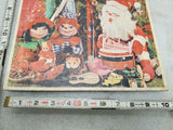 Vintage Christmas Time Santa Claus  Frame Tray Puzzle Whitman 1960's Print Displ