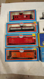 Vintage HO Scale Model Train Lot Model Power AHM Santa Fe Locomotives