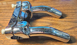 Harley Sportster Superglide Dyna Softail 4 1/2 Pullback Risers w/ HD Logo Clamp