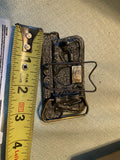 Vtg Buick Service Masters Brass Belt Buckle 70s Collect Wild Cat Mechanic Tech