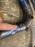 Custom 2-Into-1 Titanium Exhaust Pipe Harley touring Glide FLH Sp concepts?