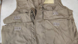 Vintage Saf-T-Bak Style N712 British Tan Fishing Vest Large USA