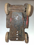 Vintage 1930s Wyandotte Pressed Steel Semi Moving Van Truck Wood Wheels Original