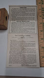 Vintage Ingraham Viceroy Radium Pocket Watch Box & Paperwork Only - Bristol CT