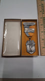 1955 Blackinton 25 Yard Off Hand Shooting Medal Tuscarora Trail M. L. Comp Box