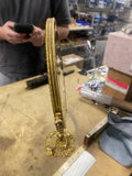 Vintage Gold Toned Vanity Double-Sided Mirror Victorian Art Nouveou Antique 1900