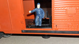 Lionel Postwar 3484-25 Santa Fe Operating Boxcar Var C Tested Works W Box