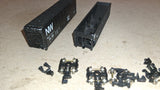 N Scale Norfolk & Western / Mobilgas Lot - 4 Running Cars + 2 Repair/Parts Cars