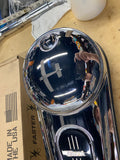 08^ OEM Harley Chrome Road Glide Gas Tank Dash Console Cover FLTR Push button as