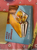 NOS 60's Dress Golden Purse Organizer Insert Gold Tone Pocketbook Original Box
