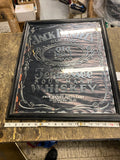 Jack Daniel's Old No. 7 Whiskey Framed Mirror Sign Bar Decor 17x21 Beer Tavern