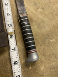 Vtg Solingen Germany Boot Knife Fixed Blade Leather Sheath Carl Schlieper Sherif