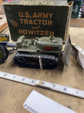 vintage 1950s Marx U.S. Army Tractor Howitzer Tin Toys Litho Orig Box Military
