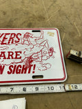 Vintage 70s Streaker Alum License Plate Chevy Ford Custom Van Hot Rod Trucker!