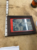 Vtg Penny ARCADE CARD Gene Autry Tv Star Framed Picture Western Cowboy 40's