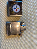 ZIPPO Pittsburgh Steelers 2016 Street Chrome Lighter Nice Shape Football fan!