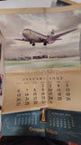 1952 Vintage Thompson Products Aviation Calendar Charles H Hubbell Lithos 6