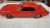 Vintage 1965 Ford Mustang Hardtop Coupe Plastic Toy Car Red 1:25 Scale