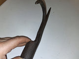Antique Wrought Forged Logging Hook Boat Hook Head Ice Pike Blacksmith Primitive