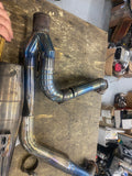 Custom 2-Into-1 Titanium Exhaust Pipe Harley touring Glide FLH Sp concepts?