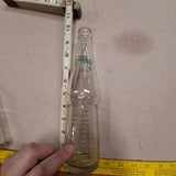 Vtg 1950s Western PA Returnable Soda Bottle Lot (2) Bottoms Up, Canada Dry Skirt