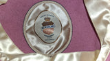 Vintage Borsalino Qualita Suprema Pink Felt Pillbox Hat Miss Alice Italia