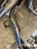 Custom 2-Into-1 Titanium Exhaust Pipe Harley touring Glide FLH Sp concepts?
