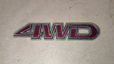 1988 Dodge Colt DL Wagon 4x4 4WD OEM Emblem Tailgate Nameplate Badge Vintage