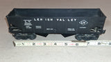 Antique Lionel Postwar 6456 Black Lehigh Valley Hopper Car W/ Original Box
