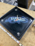 Harley Davidson 9" Shadow Box Wall Clock Softail Custom Graphixs 90's Evo FXSTC