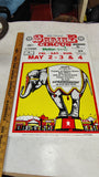 Vtg 56th Annual Syria Shrine Circus Poster Mellon Arena Pittsburgh PA 22"