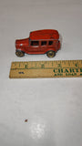 Vintage 1930s Tootsietoy Orange Ford Graham 3 Window Sedan Diecast Toy Car