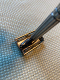 Vtg Gillette Double Edge Safety Wet Shaving Razor W Case 1958 Barber TV Special