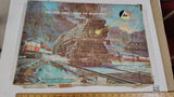 Vintage AHM HO Scale Model Train Lot Engines Freight Cars True To Blueprint Box