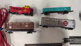 Vintage N Scale Model Train Lot Santa Fe Caboose Freight Cars Track