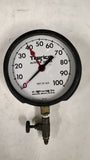 Vintage Trerice 6" Altitude Gauge 0-100 Feet of H2O Boiler Pressure Valve